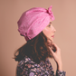 Ladies Turban Hat - Liberty of London Glenjade Pink - Silk & Lawn