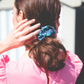 Scrunchie - Liberty of London Mayhaze Blue - Silk & Lawn