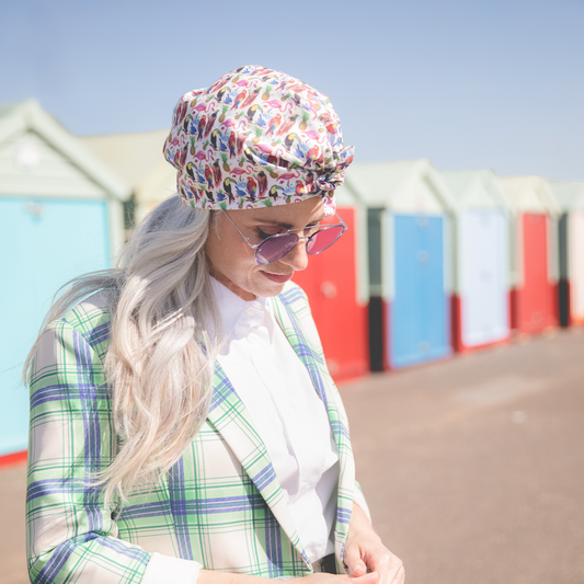 Ladies Turban Hat - Liberty of London Birds of Paradise