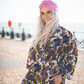Ladies Twisted Turban Headband - Liberty of London Glenjade Pink - Silk & Lawn