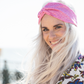 Ladies Twisted Turban Headband - Liberty of London Glenjade Pink - Silk & Lawn