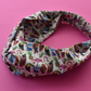Ladies Twisted Turban Headband - Liberty of London Birds of Paradise - Silk & Lawn