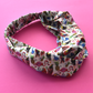 Ladies Twisted Turban Headband - Liberty of London Birds of Paradise - Silk & Lawn