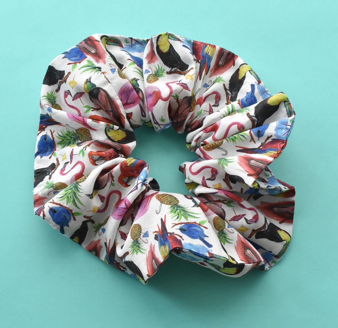 Scrunchie -  Liberty of London Birds of Feather