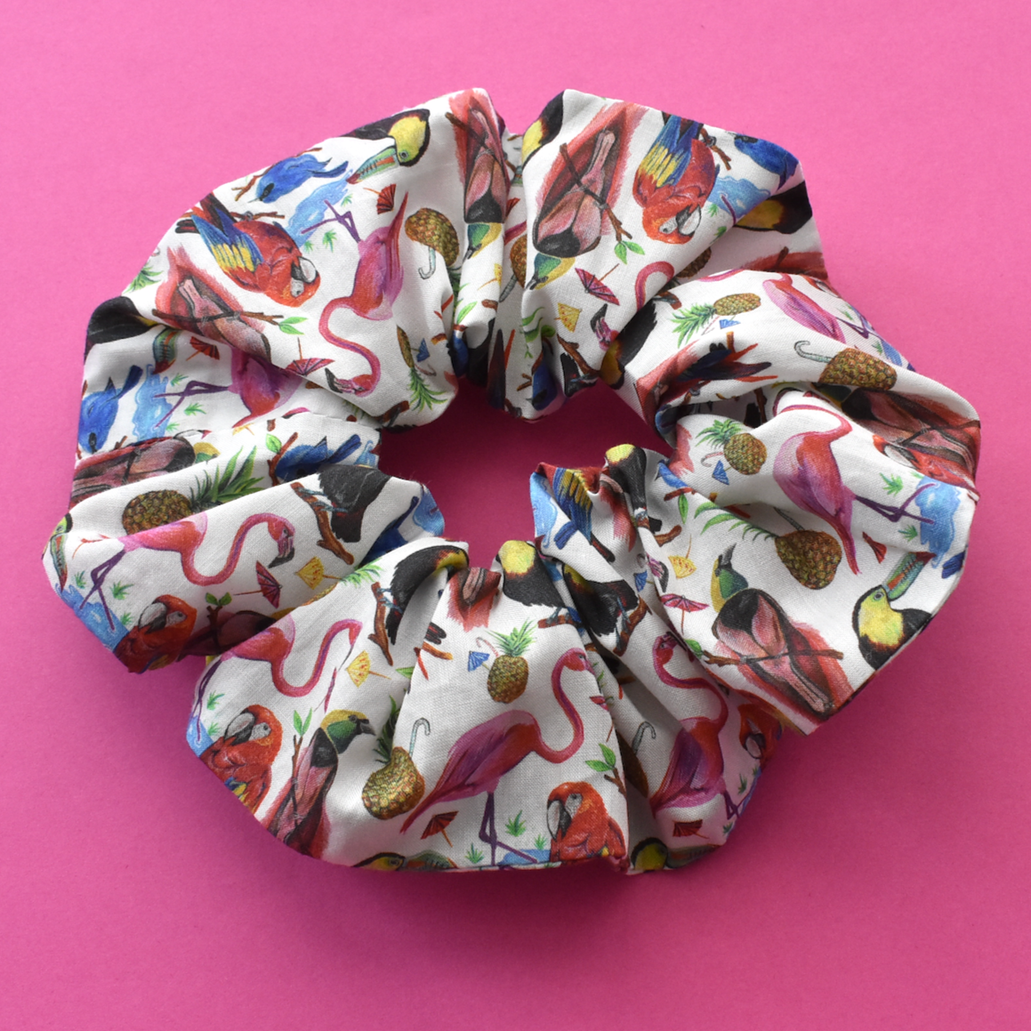 Scrunchie -  Liberty of London Birds of Feather