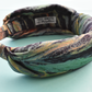 Luxury Silk Knot Alice band - Liberty of London Artist Manning Green printed silk - Silk & Lawn