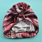 Luxury 100% silk crepe Turban & Head wrap - Liberty of London Artist Manning pink printed silk