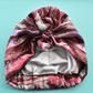 Luxury 100% silk crepe Turban & Head wrap - Liberty of London Artist Manning pink printed silk
