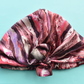 Luxury 100% silk crepe Turban & Head wrap - Liberty of London Artist Manning pink printed silk
