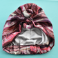 Luxury 100% silk crepe Turban & Head wrap - Liberty of London Artist Manning pink printed silk