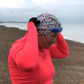 Salty Sea Knot - Swimming Cap Topper /Turban - Birds of Paradise - Silk & Lawn