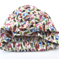 Salty Sea Knot - Swimming Cap Topper /Turban - Birds of Paradise - Silk & Lawn