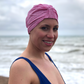Salty Sea Knot - Swimming Cap Topper - Swim Turban - Pink Glenjade - Silk & Lawn