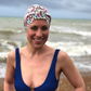 Salty Sea Knot - Swimming Cap Topper /Turban - Birds of Paradise - Silk & Lawn
