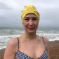 Salty Sea Knot - Swimming Cap Topper - Swim Turban - Yellow - Silk & Lawn