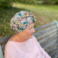 Ladies Turban Hat - Liberty of London Pink Pineapple Paisley - Silk & Lawn