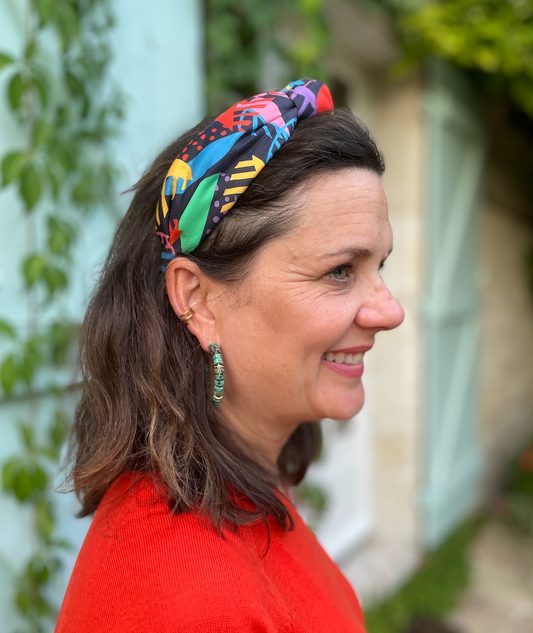 Ladies Knot Alice headband - Liberty of London Memphis Trail