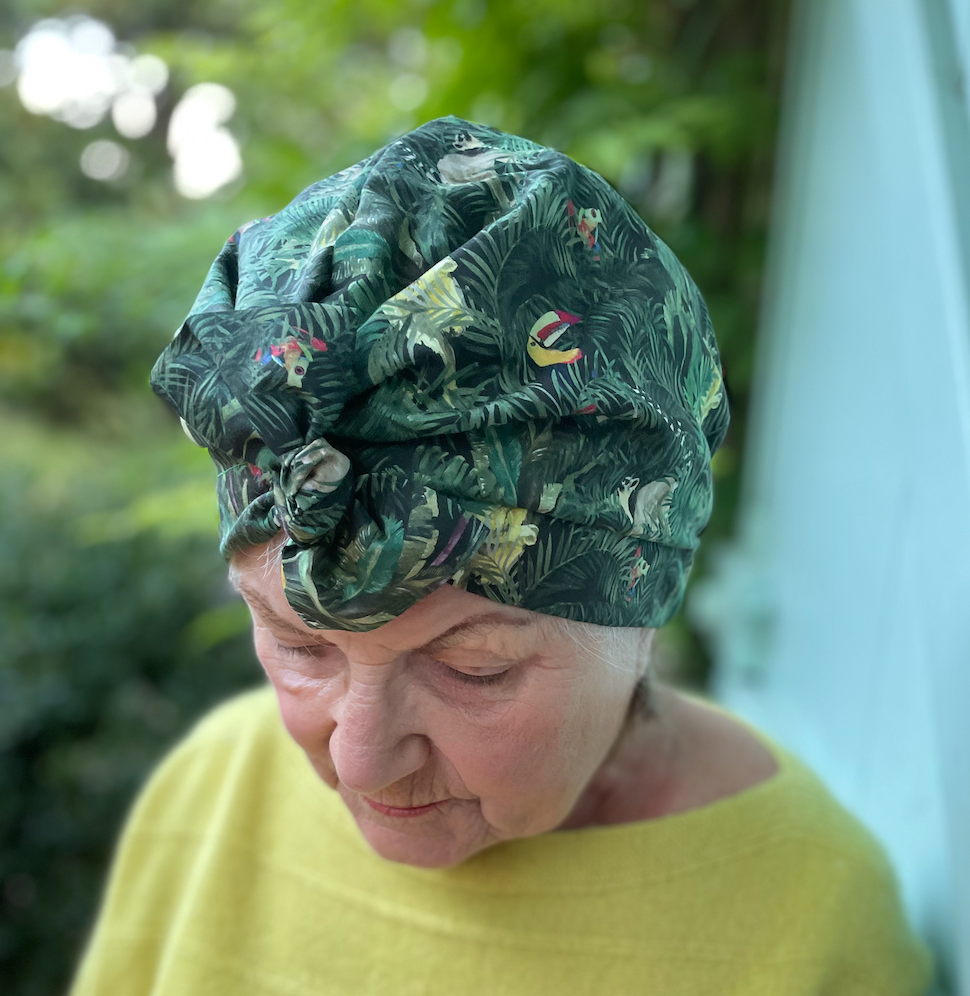Ladies Turban Hat - Liberty of London Tou-Can Hide - Jungle Animal Print