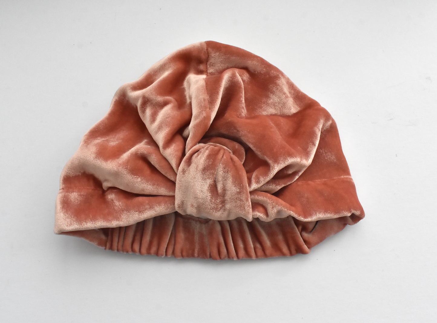 Luxury silk-velvet Turban & Head wrap - Dusty Pink