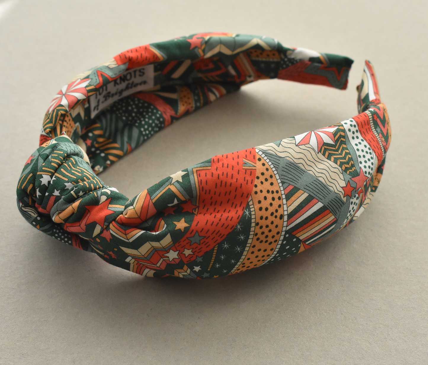 Ladies Knot Alice band - My Little Star Liberty of London Christmas print