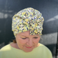 Ladies Turban Hat - Liberty of London Primrose print - Silk & Lawn