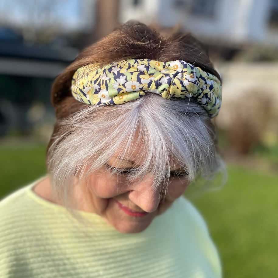 Classic Knot head band - Liberty of London Primrose print - Silk & Lawn