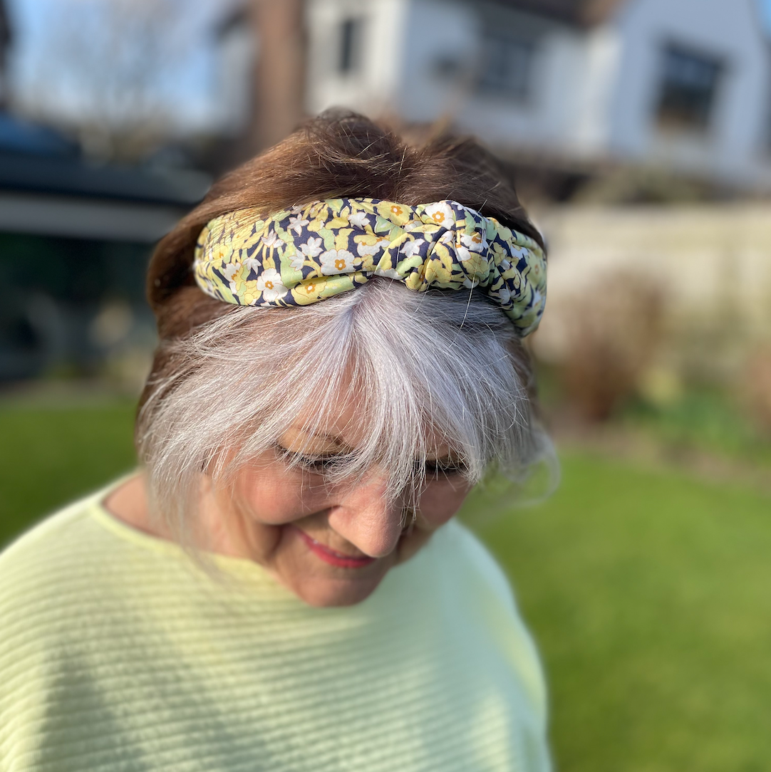 Classic Knot head band - Liberty of London Primrose print - Silk & Lawn