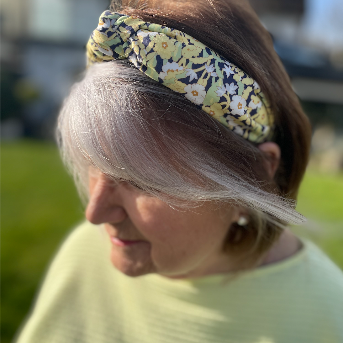 Classic Knot head band - Liberty of London Primrose print - Silk & Lawn
