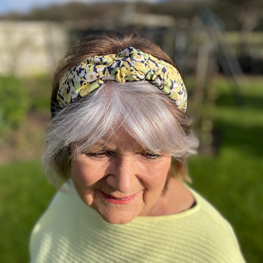 Classic Knot head band - Liberty of London Primrose print - Silk & Lawn