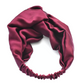 Aubergine / Deep Purple Silk Twisted Turban hairband and neck scarf in Mulberry Silk - 100% pure silk satin - Silk & Lawn