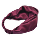 Aubergine / Deep Purple Silk Twisted Turban hairband and neck scarf in Mulberry Silk - 100% pure silk satin - Silk & Lawn