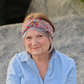 Twisted Turban Headband - Red Betsy Ann Liberty of London print - Silk & Lawn