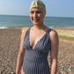 Salty Sea Knot - Swimming Cap Topper - Swim Turban in Yellow Primrose - Silk & Lawn