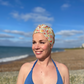 Together Co Salty Sea Knot - Swimming Cap Topper - Swim Turban in Yellow D'anjo - Silk & Lawn