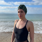 Salty Sea Knot - Swimming Cap Topper - Swim Turban - Green Tou-Can Hide Jungle print - Silk & Lawn