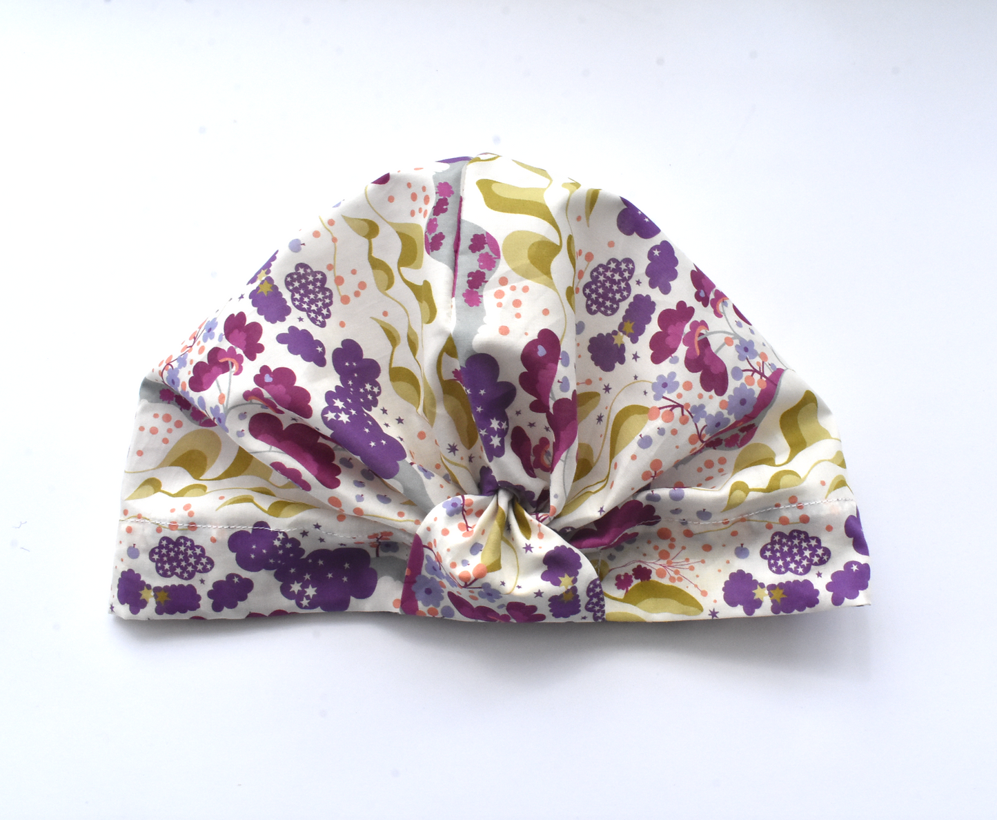 Salty Sea Knot - Swimming Cap Topper - Swim Turban - Mini Mim Earth and Celestial print