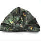 Salty Sea Knot - Swimming Cap Topper - Swim Turban - Green Tou-Can Hide Jungle print - Silk & Lawn