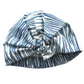 Ladies Turban Hat - Liberty of London Martin Blue Stripe - Silk & Lawn