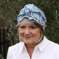 Ladies Turban Hat - Liberty of London Martin Blue Stripe - Silk & Lawn