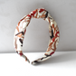 Classic Knot head band - Liberty of London Clara Cream Heels print - Silk & Lawn