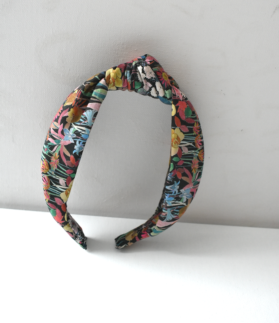 Classic Knot head band - Liberty of London Faria Flowers print