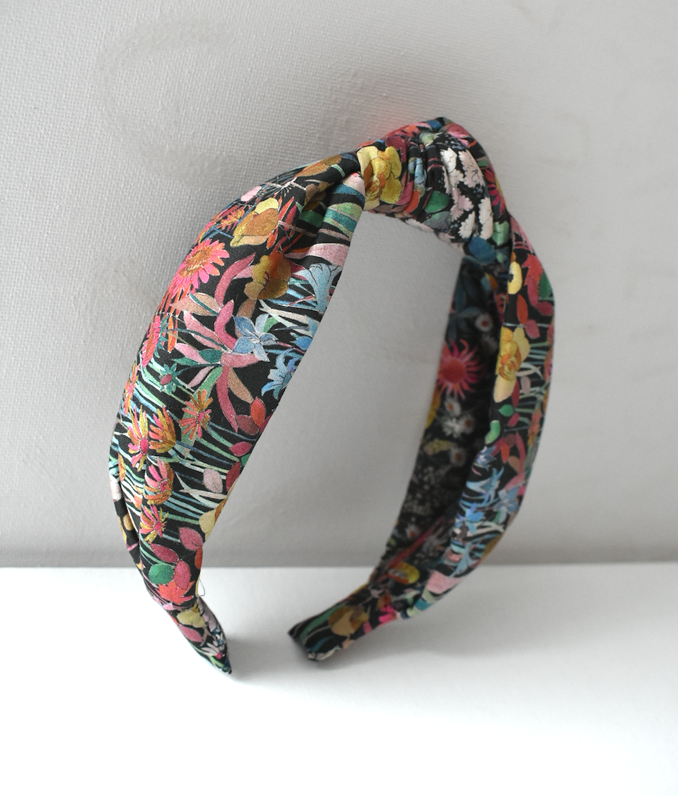 Classic Knot head band - Liberty of London Faria Flowers print