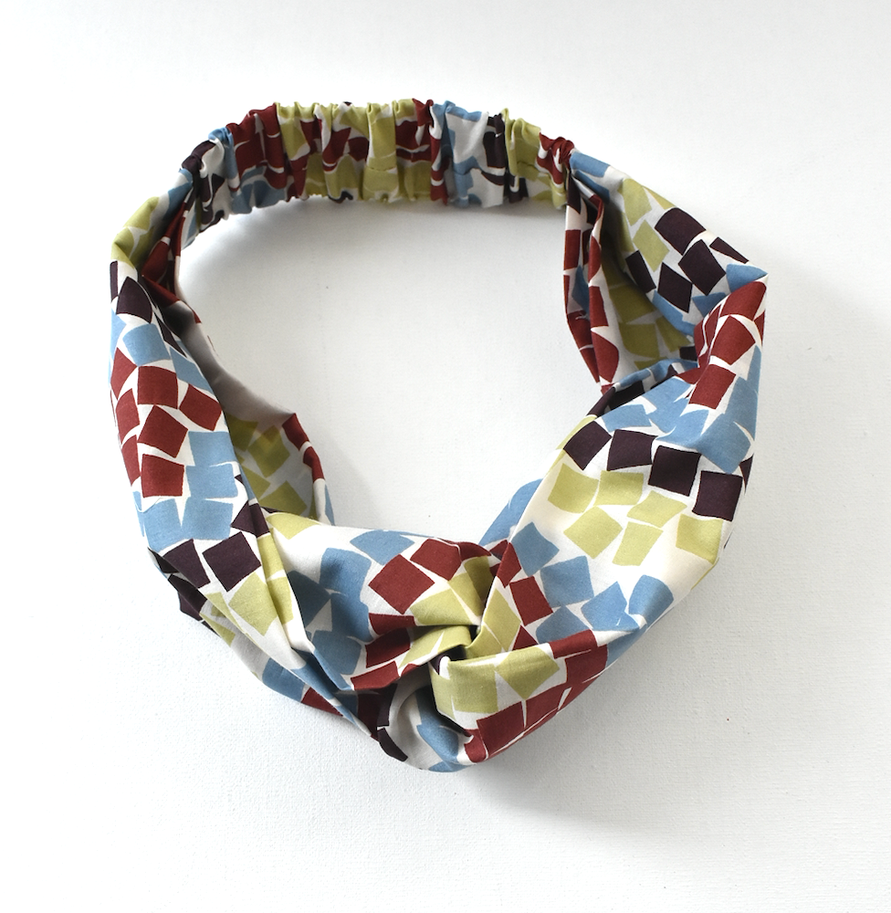 Medium Twisted Turban Headband - Liberty of London Winter print - Silk & Lawn