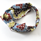 Medium Twisted Turban Headband - Liberty of London Winter print - Silk & Lawn