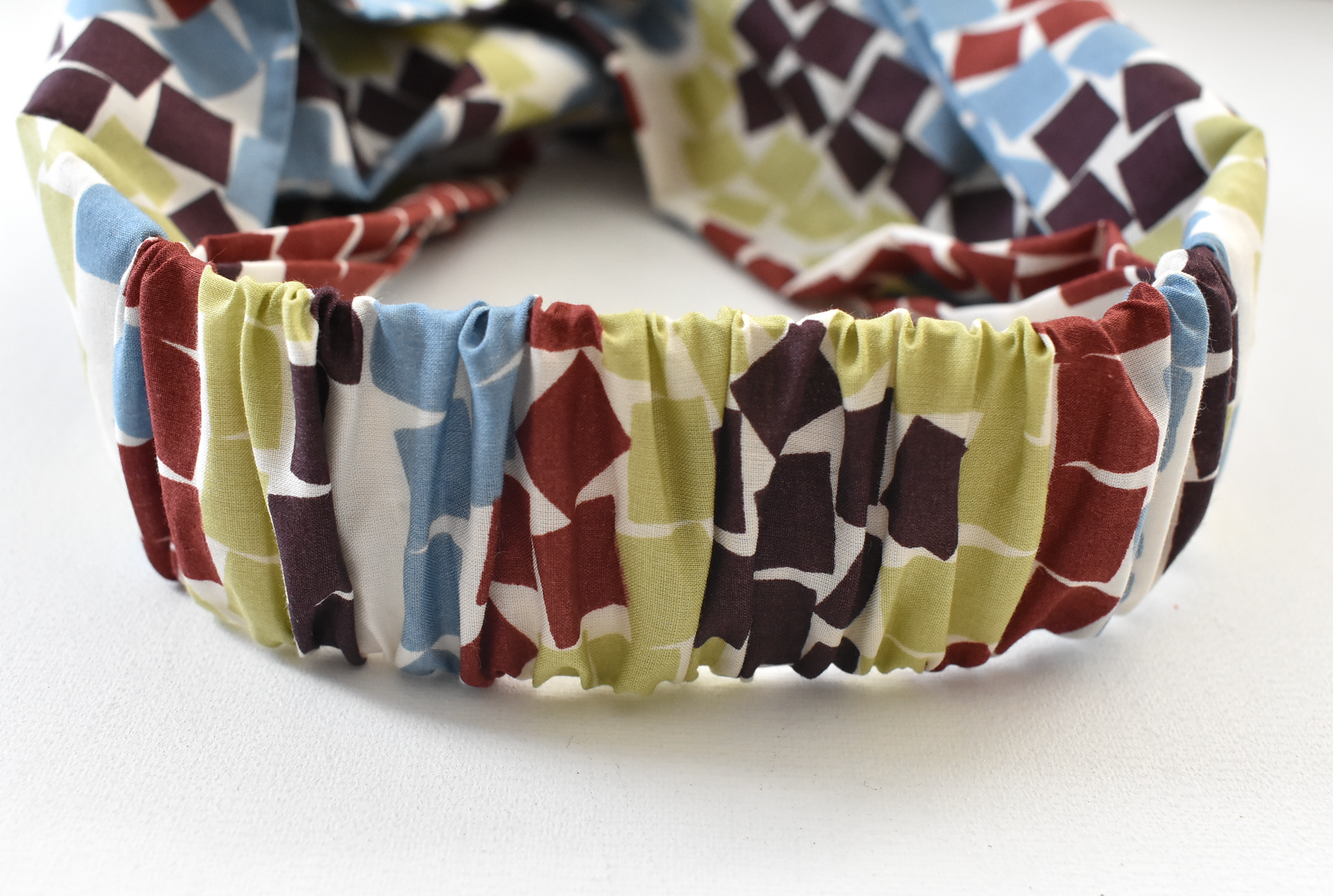 Medium Twisted Turban Headband - Liberty of London Winter print - Silk & Lawn