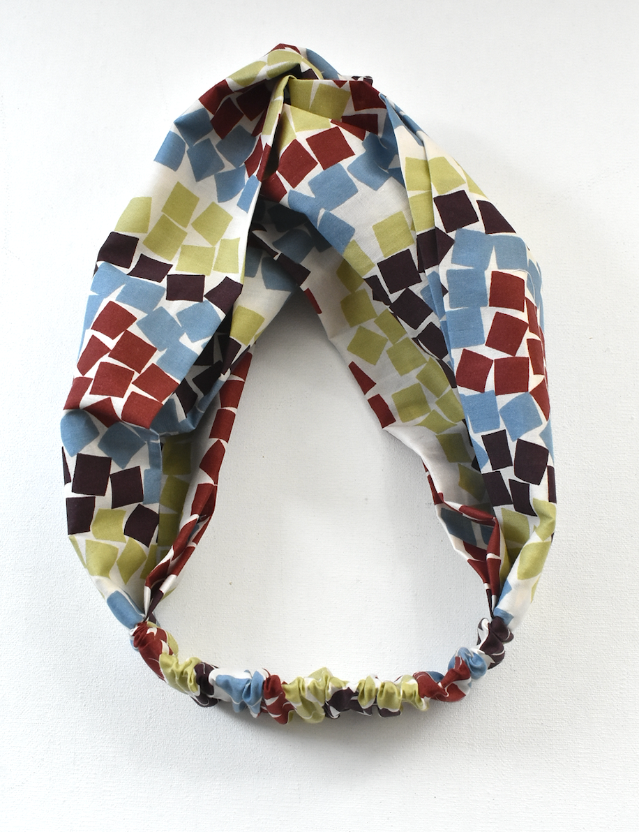Medium Twisted Turban Headband - Liberty of London Winter print - Silk & Lawn