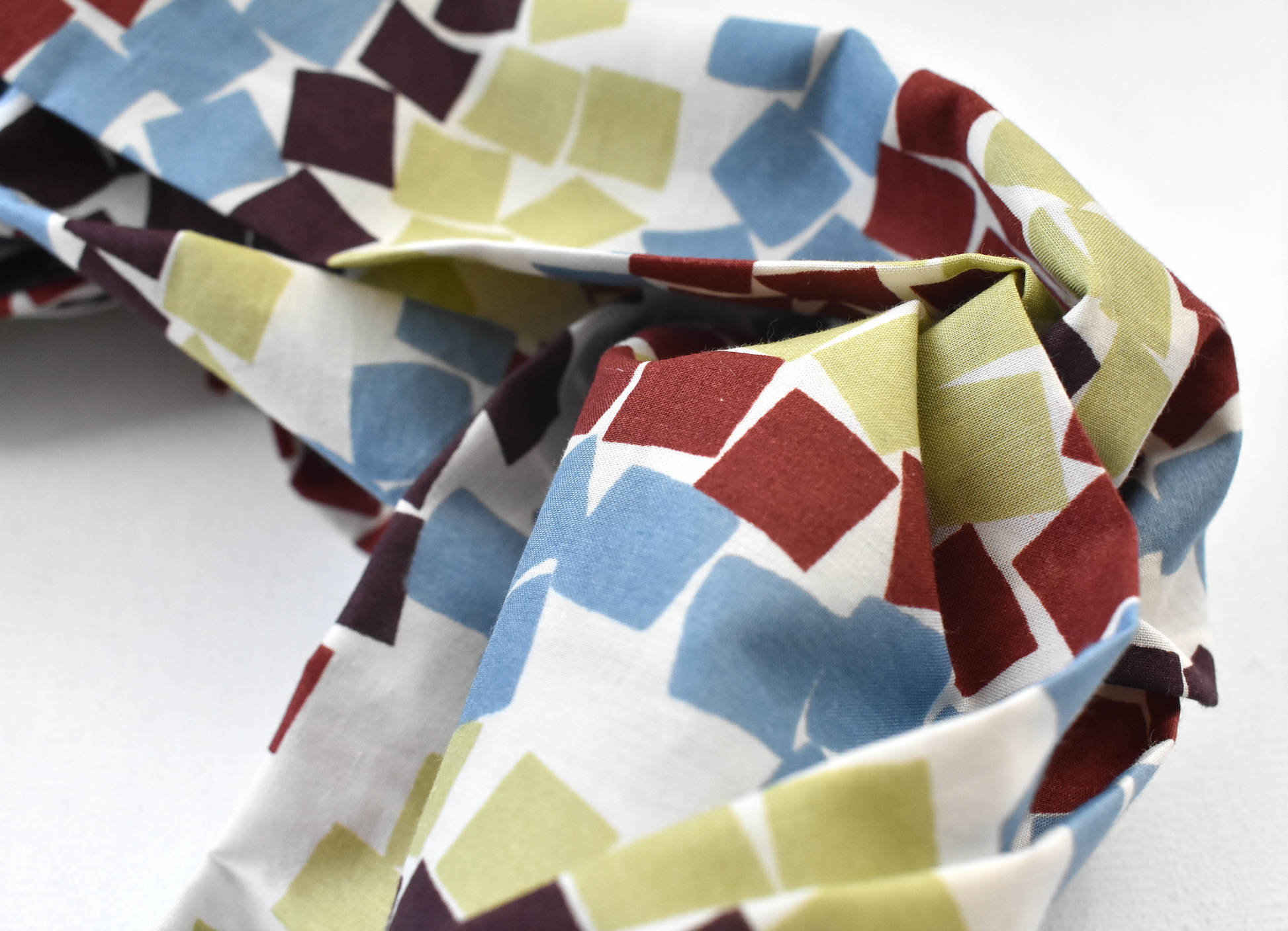 Medium Twisted Turban Headband - Liberty of London Winter print - Silk & Lawn