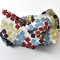 Medium Twisted Turban Headband - Liberty of London Winter print - Silk & Lawn