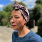 Ladies Turban & Head wrap - Liberty of London Kaleidoscope in Pink - Silk & Lawn