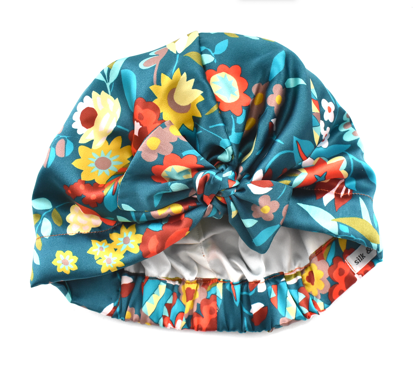 Luxury Silk Turban & Head wrap - Liberty of London Floral Ballet printed silk satin